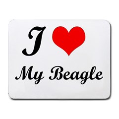 I Love My Beagle Small Mousepad by free