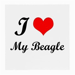 I Love My Beagle Glasses Cloth (medium, Two Sides)