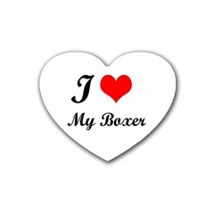 I Love My Beagle Heart Coaster (4 Pack) by free