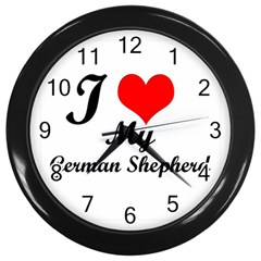 I Love My Beagle Wall Clock (black) by free