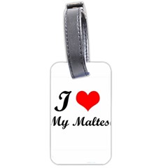 I Love My Beagle Luggage Tag (two Sides) by free