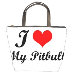 I Love My Beagle Bucket Bag by free