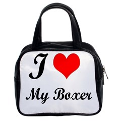 I Love My Beagle Classic Handbag (two Sides) by vipstores