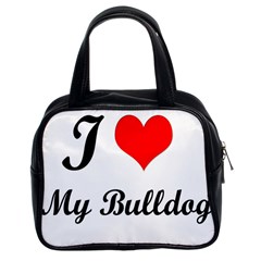 I Love My Beagle Classic Handbag (two Sides) by premium