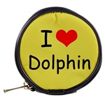 I Love Dolphin Mini Makeup Case Back