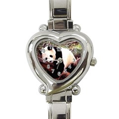 Panda1 Heart Italian Charm Watch