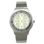 Pattern2 Stainless Steel Watch Front