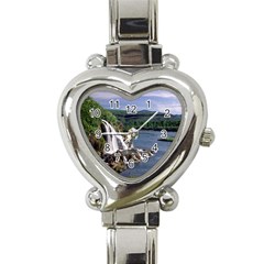 Land2 Heart Italian Charm Watch by designergaze