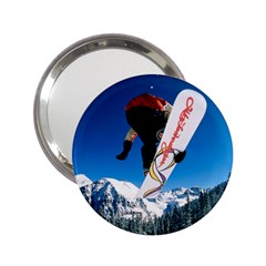 Snowboard Sport Airborne Handbag Mirror by ArtsCafecom3