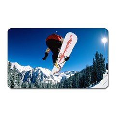 Snowboard Sport Airborne Magnet (rectangular) by ArtsCafecom3