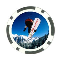 Snowboard Sport Airborne Poker Chip Card Guard (10 Pack) by ArtsCafecom3