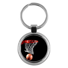 Basketball Hoops Key Chain (round) by ArtsCafecom3