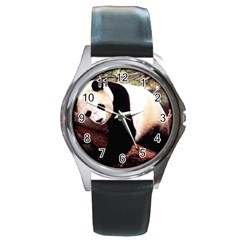 Panda1 Round Metal Watch