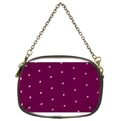 Purple White Dots Chain Purse (two Sides) by PurpleVIP