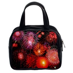 Fireworks Twin-sided Satched Handbag by level1premium