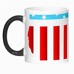 Usa Flag Map Morph Mug by level3101