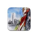 Buenos Aires Tango Rubber Coaster (Square)