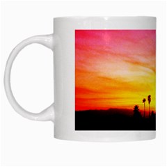 Pink Sunset White Coffee Mug by tammystotesandtreasures