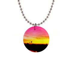 Pink Sunset Mini Button Necklace by tammystotesandtreasures