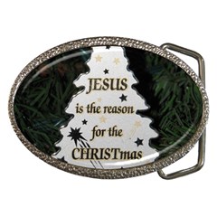 Jesus is the Reason Belt Buckle (Oval)