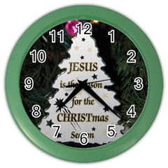 Jesus is the Reason Colored Wall Clock