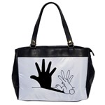 Rabbit Hand Shadow Single-sided Oversized Handbag Front