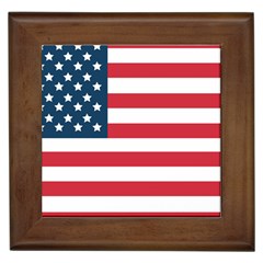 Flag Framed Ceramic Tile by tammystotesandtreasures