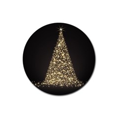Christmas Tree Sparkle Jpg 4 Pack Rubber Drinks Coaster (round)