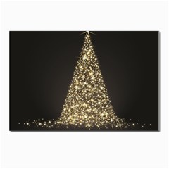 Christmas Tree Sparkle Jpg 10 Pack Small Postcard by tammystotesandtreasures