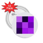 Purple Shades 10 Pack Regular Button (Round) Front