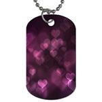 Purple Bokeh Twin-sided Dog Tag Front