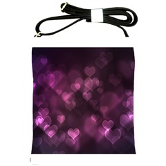 Purple Bokeh Cross Shoulder Sling Bag