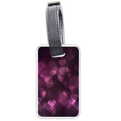 Purple Bokeh Twin-sided Luggage Tag by PurpleVIP