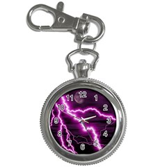 Purple Lightning Key Chain & Watch