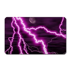 Purple Lightning Large Sticker Magnet (rectangle) by PurpleVIP