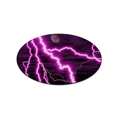 Purple Lightning 100 Pack Sticker (oval) by PurpleVIP