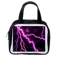 Purple Lightning Single-sided Satchel Handbag