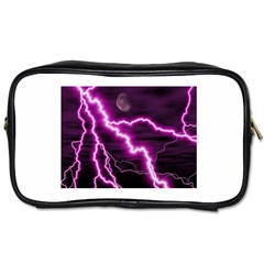 Purple Lightning Single-sided Personal Care Bag