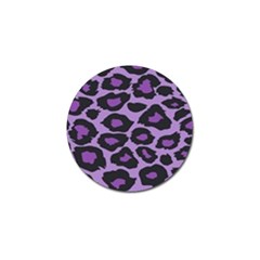 Purple Leopard Print 10 Pack Golf Ball Marker