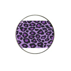 Purple Leopard Print Golf Ball Marker (for Hat Clip) by PurpleVIP