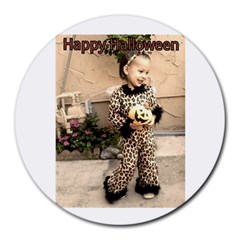 Trick Or Treat Baby 8  Mouse Pad (round) by tammystotesandtreasures