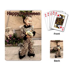 Trick Or Treat Baby Standard Playing Cards by tammystotesandtreasures