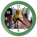 Baby Duckie Colored Wall Clock Front