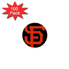 Sf Giants Logo 100 Pack Mini Button (round) by tammystotesandtreasures