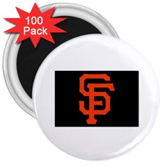 Sf Giants Logo 100 Pack Large Magnet (round) by tammystotesandtreasures