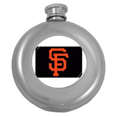 Sf Giants Logo Hip Flask (round) by tammystotesandtreasures