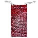 Ll Alligator Red Jewelry Bag Front