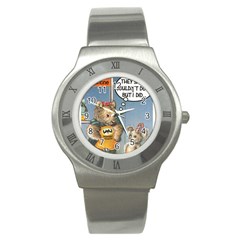 Wombat Woman Stainless Steel Watch (round)