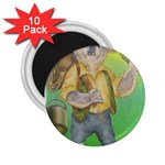 Green Gold Swaggie 10 Pack Regular Magnet (Round) Front