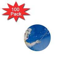 Santa Wand Koala 100 Pack Mini Button (round)